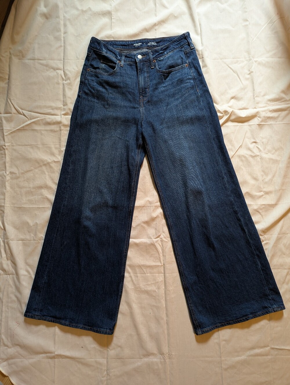 Old Navy Extra High-Rise Super Wide-Leg Jeans Blue